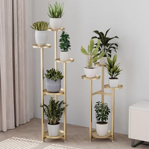 Takywep Corner Plant Shelving Multi-Layer Heavy Duty Metal Flower Pot Stand for Patio Garden Balcony Living Room Bedroom - Image 7