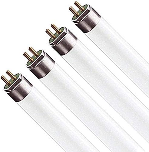 LUXRITE LR20765 (4-Pack) 54-Watt 4 FT T5 High Output Fluorescent Tube Light Bulb, Daylight 6500K, 4200 Lumens, G5 Mini Bi-Pin Base by LUXRITE