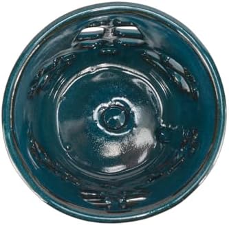 W&W Orchid Pot with Holes and Saucer for Repotting, Teal, 5.5 Inch - Image 5
