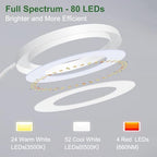 wolezek Grow Lights for Indoor Plants Full Spectrum, 80 LEDs Grow Light - Image 2