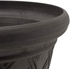 PSW Pot Collection Basket Weave Planter Pot for Indoor and Outdoor Plants and Gardens, 18-inch, Dark Charcoal - Image 3