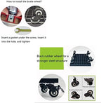 Heavy Duty Plant Caddy with Wheels, 330lb Bearing Capacity, Strong Metal Trolley with Industrial PU Casters, Aluminum Edge for Indoor and Outdoor Use - Image 7