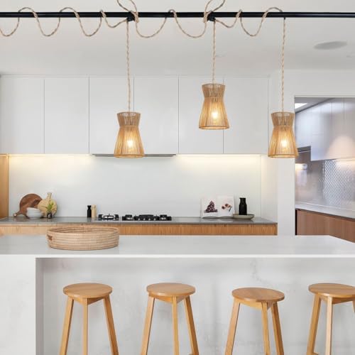 3 Lights Plug in Pendant Light with Cord On/Off Switch - Image 5