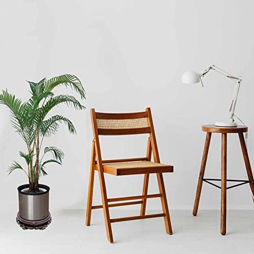 Oriental Furniture Wooden Display Stand Base Lotus Pedestal Vase Base Table Lamp Teapot Base Black Catalpa Furniture Stable Home Decoration Size1 (7.17x1.78in) - Image 5