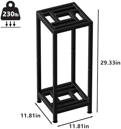 Compact Metal Plant Stand, 2-Tier 29 Inch Tall Flower Pot Holder - Image 4