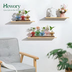 Hewory Plant Propagation Station: 5PCS Colored Mushroom Vase with Wood Tray - Image 4