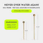 Monitor Brass Soil Probe, Soil Sampler and Plant Moisture Meter, No Batteries Required, Root Aerator and Plant Water Monitor - Image 2