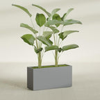 Greenline Leo Tall Rectangular Fiberglass Planter, Outdoor Planter Box - Image 4