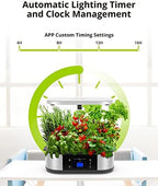 WiFi 12 Pods Hydroponics Growing System with APP Control,Indoor Garden up to 30" Height Adjustable with 48W Full Spectrum Grow Lights, Silent Pump System, Automatic Timer,Ideal Gardening Gifts - Image 7