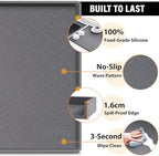 TigeJoy Under Sink Mats for Kitchen Waterproof 31" x 22", Cabinet Liner - Image 4