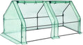 Ohuhu Portable Mini Greenhouse, 71"x36"x36" Greenhouses for Outdoors with Dual Large Zipper Doors & Ground Stakes, Waterproof & UV Protected Plastic Green House for Outside Garden Patio Backyard by Ohuhu