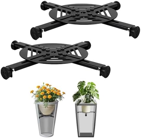 Adjustable Heavy Duty Metal Plant Risers , Fit Round Square Tapered Pots by Unknown