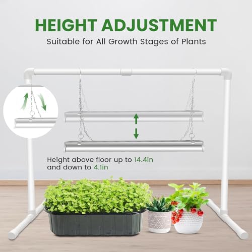 Wolezek 2FT T5 Grow Lights for Seed Starting, 32W Full Spectrum - Image 4