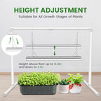 Wolezek 2FT T5 Grow Lights for Seed Starting with Timer, 32W Full Spectrum - Image 6