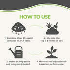 Char Bliss (4 Cubic Feet) - Organic Biochar Bulk Soil Amendment for Plants - Image 3