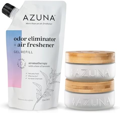 Azuna Home Odor Eliminator for Strong Odor | 2 Room Kit | Aromatherapy by Azuna