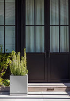 Veradek Block Series Cube Planter & Drip Tray - Square Outdoor Planter Set - Image 5
