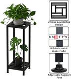 Compact Metal Plant Stand, 2-Tier 29 Inch Tall Flower Pot Holder - Image 3