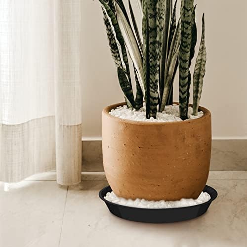 6 Pack Plant Saucer 12 14 16 18 20 22 Inch Plastic Plant Tray, Sturdy and Durable Flower Pot Container Accessories Plant Pot Saucers for Indoor and Outdoor (16 Inch, Black) - Image 7