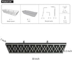 4 Pack 30 Inch Window Boxes Planters Railing Planter Box with Adjustable Brackets & Non-Woven Fabric Plant Grow Bags Deck Railing Planter Boxes Balcony Hanging Flower Box for Outdoor Plants - Image 5