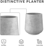Kante 15.3"+11.6"+8.2" Dia Round Concrete Planter,Large Planter Pots Containers with Drainage Holes for Patio, Balcony, Backyard, Living Room - Image 3