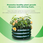 GARDMAX 2x2x1FT Galvanized Round Raised Garden Bed Kit, Metal Planter Boxes Outdoor with Easy Assembly, Large Garden Bed for Vegetables, Fruits, Flower, Herbs Dark Green - Image 5