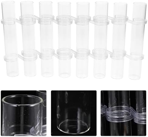 8pcs 18x3cm Hydroponic Glass Tube Vase Set Flower Arranging Container for Home Décor and Plant Propagation - Image 7