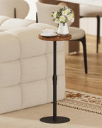 TUTOTAK Tall Round Side Table, Small End Table, Drink Table, Pedestal Table - Image 2