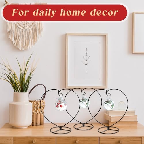 Barydat 20 Pcs Heart Display Stand Ornament Hanger Stands for Flower Pot - Image 5