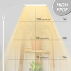 Grow Lights for Indoor Plants, Dual Head 40W Full Spectrum Floor Grow Light - Image 4