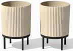 Veradek Demi Series Raised Planter - Round Planter with Stand by VeradekOutdoor