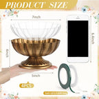 10 Pcs Metal Compote Vase, Floral Centerpiece Bowls, Gold Bronze - Image 2