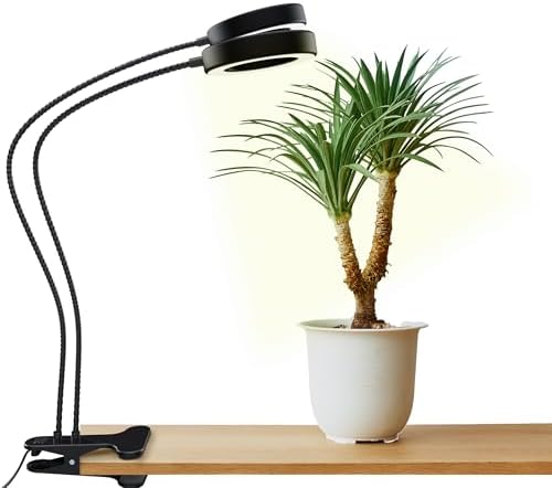 OSANI LED Grow Lights for Indoor Plants, 24" Full Spectrum Plant Light with Gooseneck Clip On Clamp, Dimmable Desk Lamp, Auto Timer, Indoor Plant Grow Light by Unknown