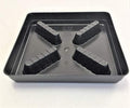 Square Plant Saucer Plastic Plant Trays with Plant Riser Pot Elevator for Indoor Plant pots and Outdoor Potted Plants Planter Tray Water Drainage drip Tray 13-inch by square farmer (5-Pack) by square+farmer