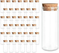 JIUYUE 40-Pack 1.35 oz (40ml) Glass Bottles & Test Tubes with Cork Stoppers by JIUYUEGlassjewelryfactory