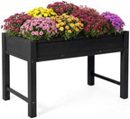 PASAMIC Raised Garden Bed with Legs, 48" HIPS Sturdy Elevated Planter Box by PASAMIC