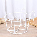 4 Pack Hanging Planters for Railings Rail Planter Hanging Baskets Flower Pot Holders Iron Plant Racks Metal Fence Planter Potted Stand Mounted Balcony Plant Baskets Container,Garden Steel Pots - Image 2