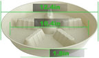 4 Pack Plant Saucer 12 inch, 8 10 14 17 inch, Plant Stand Plastic Plant Saucers for Indoors Outdoor, Heavy Duty Flower Saucers for Potted Plants, Pot Saucers for Plants, Grow Bags Saucers - Image 2