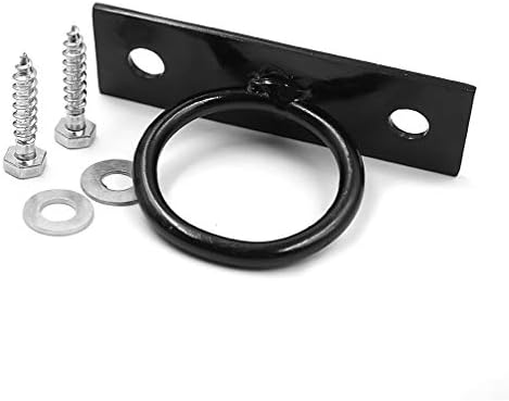 Aoneky 1 Inch Heavy Duty D-Ring Hanger - Metal Wall Mount Hooks for Hanging Plants, Macrame, Decorative Ropes, Safety Gates & DIY Projects, 22 lb Capacity, Black (10) - Image 3