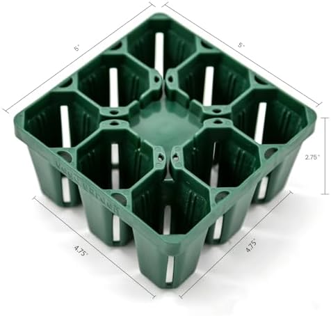 Vego garden Standard Seedling Trays Without Lids, 32 Pack for Seedlings Reusable Propagator Growing Starter Tray, Germination Trays Kit for Greenhouse/Garden (8-Cell per Tray) - Image 4