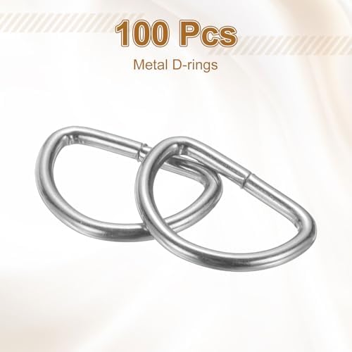 HARFINGTON D Ring Metal D-Shape Buckle Clips Multi-Purpose Buckle Strap Sewing Accessories for Collars Webbing Strap - Image 3