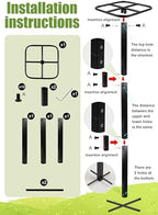 Yohsnor 2PCS 50" Metal Dragon Fruit Trellis,Durable Vertical Garden Support - Image 7