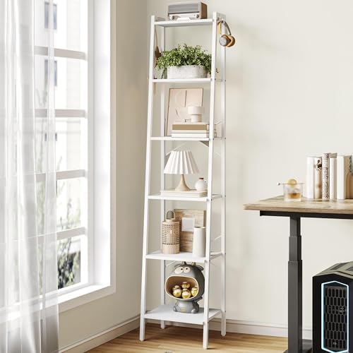Hzuaneri Ladder Shelf, Bookshelf, Freestanding Corner Storage Shelf by Hzuaneri