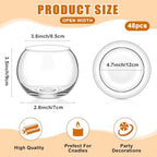 48 Pcs Fish Bowl Bubble Vase Bulk,3.5" h X 4.7" w - Image 2