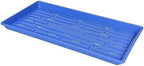 SUNPACK 10" x 20" Heavy Duty Shallow Plastic Seed Starting Tray, Blue, 1" (Pack of 10) - Lined with Drainage Holes for Excess Water and Aeration, Ideal for Greenhouses or Indoor Gardening - Image 2