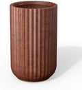 Kante Large Round Column Rusty Concrete Planter 21.7" Tall, Outdoor by Unknown