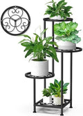 4 Tier Plant Stand Indoor Outdoor, Metal Shelf Holder Corner Black by YOCOMEY