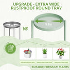 iDavosic.ly 7 Tier Large Plant Stand Indoor Outdoor, 10 In Wide Tray, Green - Image 3