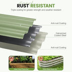 G GOOD GAIN 2Pcs Raised Garden Beds Galvanized, Planter Boxes Kit, Oliver - Image 3