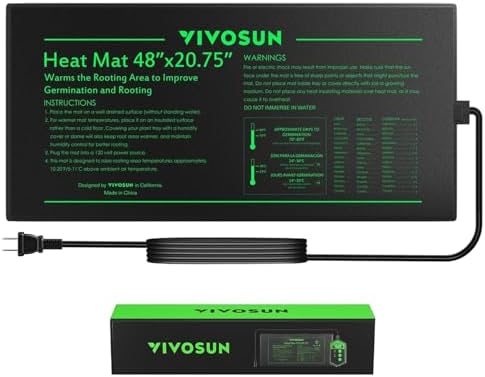 VIVOSUN 48" x 20.75" Durable Waterproof Seedling Heat Mat by VIVOSUN